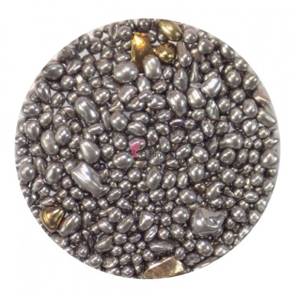 Perle sidefate din sticla pentru unghii 1 - 4mm PR06 de 2gr